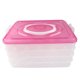 thumbnail image 1 of Caja de bola de masa portátil de cuatro capas, caja de plástico, soporte para contenedor, caja de almacenamiento de cocina (rojo), 1 of 8