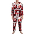 thumbnail image 3 of Goofa Buffalo Plaid Love And Gnome for 2-piece Loungewear Set Men’s Sleepwear Set Soft PJs Cozy loungewear Comfy Sleep Set Winter Pajamas-, 3 of 7