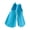 Lake Blue 39 to 41, variant on Silicone Swim Fin Adult Kids Snorkels Fin Travel Size Flippers Swim Training Fin for Lap Swimming Divings Snorkeling