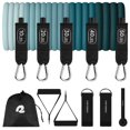 thumbnail image 1 of Set de bandas de resistencia Retrospec de 5 piezas para entrenamiento con manijas, 1 of 7