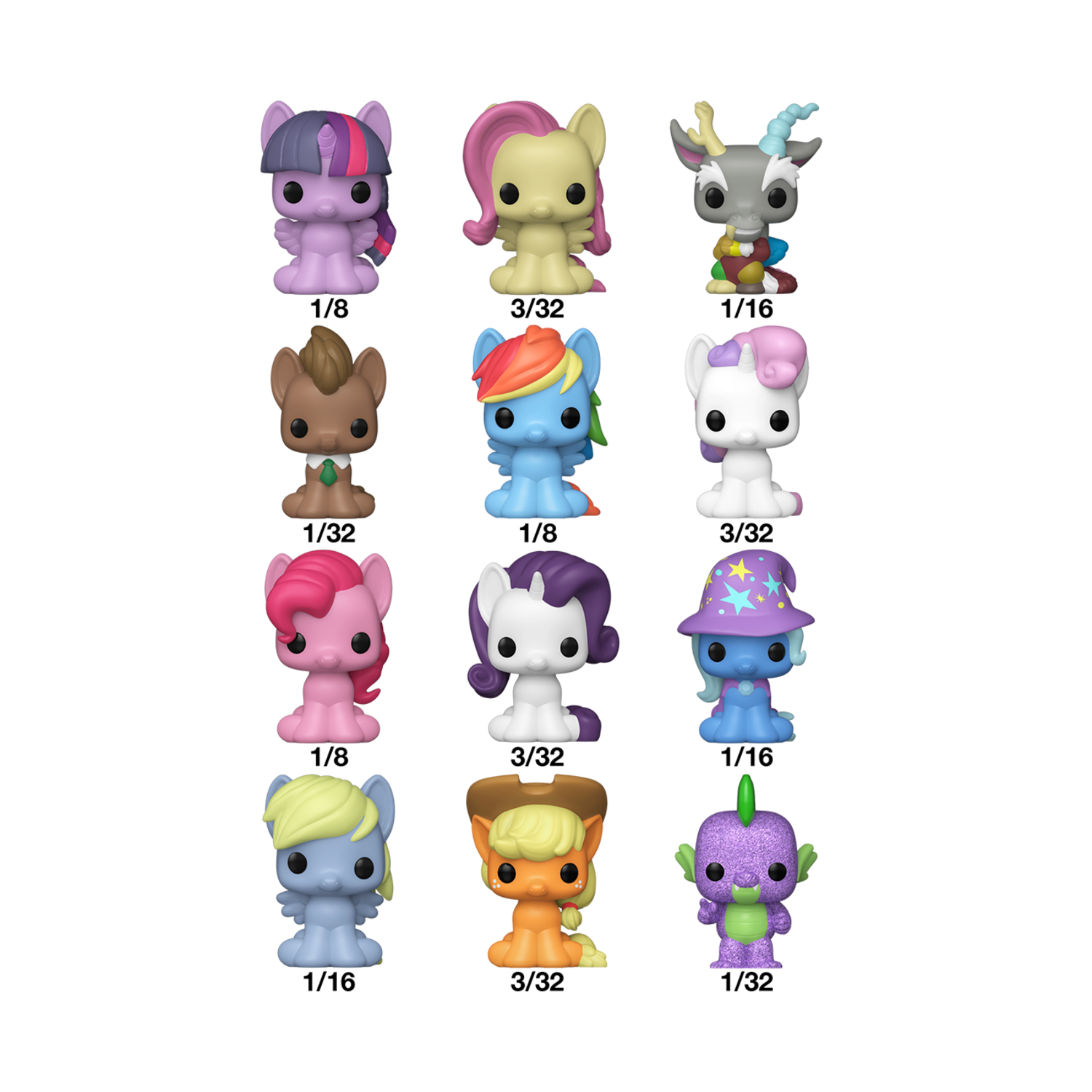 Funko Bitty POP! Singles: My Little Pony- 32PC PDQ Collectible Vinyl Figures