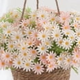 thumbnail image 4 of Rama de flores artificiales de manzanilla de seda | Tallos de margaritas artificiales realistas | Ramo decorativo para bodas y hogar, 4 of 4