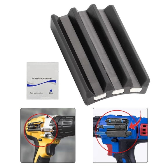 Convenient Magnetic Bit Holder with Adhesive Stabilize Your Workstation