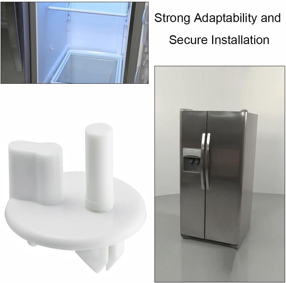 DanYee 8PCS 241993101Crisper Shelf Cover Support White Support Compatible with Frigidaire, Sears, and Kenmore, Replaces for 1513081, 2403250802