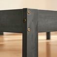thumbnail image 5 of CHUN YI 12" Solid Wood Platform Bed Frame with Wooden Slats, Dark Gray, King, 5 of 8
