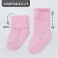 thumbnail image 5 of Rising Star Unisex Infant Cotton Terry Crew Baby Socks for 0-12 Months (12 Pack), 5 of 8