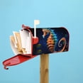 thumbnail image 6 of Naloa Yellow Fish Seahorse Mailbox Covers Magnetic Post Box Cover Post Letter Box Cover Garden Decor-21x18 in, 6 of 8