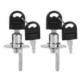 thumbnail image 1 of Cerraduras para cajones de muebles Nikou con llaves seguridad para oficina cabeza de 19 mm color plateado, 1 of 15