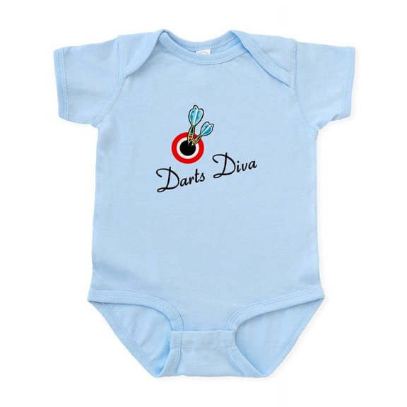CafePress - Darts Diva Infant Bodysuit - Baby Light Bodysuit, Size Newborn - 24 Months