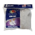 thumbnail image 3 of Fruit of The Loom Value Pack Gray Low Cut Socks - 6 Pairs, Size 6-12, 3 of 3