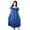Dark Blue, variant on Women Pajamas Solid Color Short Sleeves Lace Patchwork Loose Type Lightweight Women Sleeping Dress for Adult