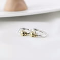 thumbnail image 2 of GKNET 925 Sterling Silver Gold Tone Skull Hoop Piercing Earrings Gothic Punk Vintage, 2 of 9