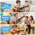 thumbnail image 4 of Kids Mini Guitar Toy Ukulele Style 4 String Pretend Play Musical Instrument for Toddlers Boys Girls Ages 3+ Birthday Gift, 4 of 7