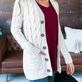 thumbnail image 2 of Fall Fashion Open Front Casual Knit Cardigans Loose Slouchy Oversized Wrap Chunky Sweaters Coat-S, 2 of 5
