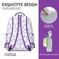 thumbnail image 2 of Botanical Flower Pattern Students Backpack Fashion School Backpack with Rustic Aesthetic, Adjustable Strap, Lightweight and Wear-Resistant for Student & Student, 2 of 6