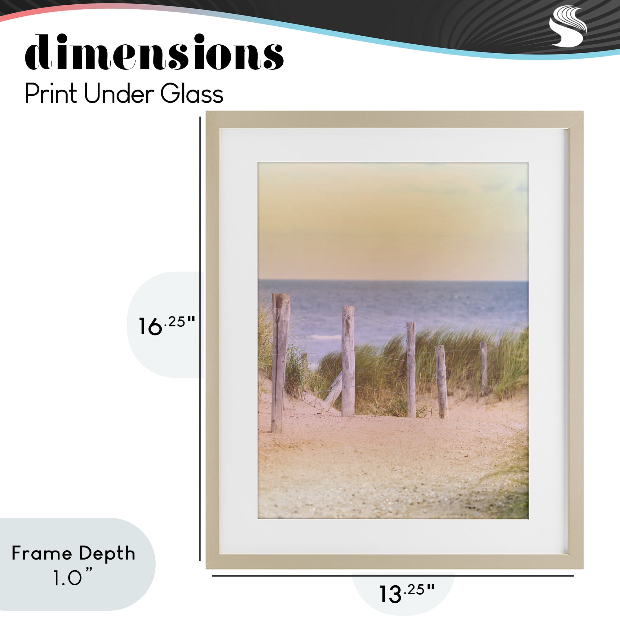 Stupell Industries Carefree Beach Vacation Birch Framed Print Under Glass, design by Marcus Prime