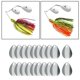 thumbnail image 3 of Kit de 20 cuchillas para cucharillas de pesca, accesorios para hacer cebos y piezas de bricolaje. B, 3 of 9