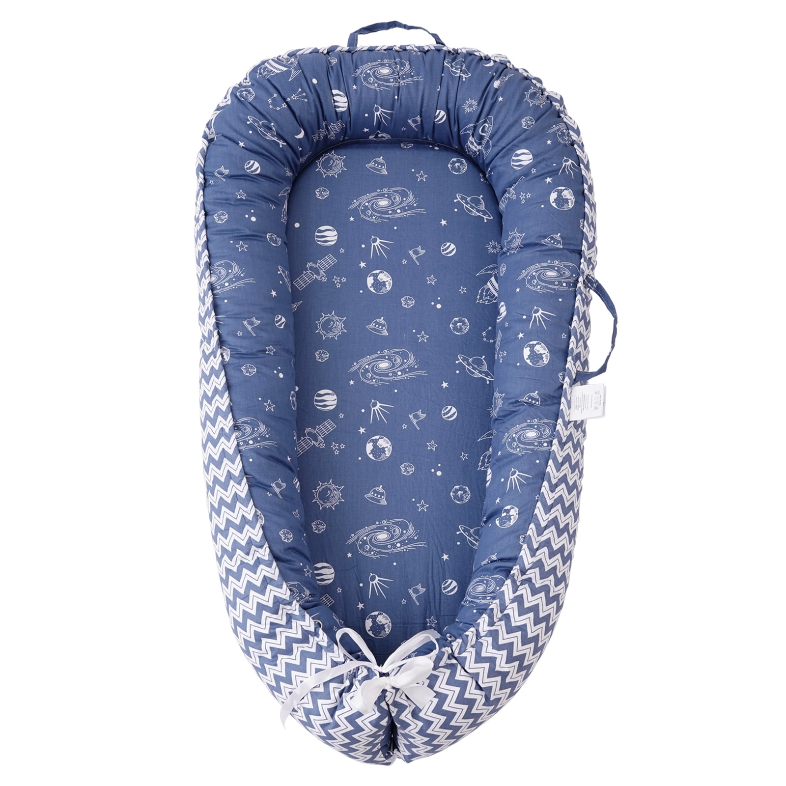 Dog Bed and Cat Bed - 100% Cotton with Foam Pet Bed for Small and Large Dogs-Blue