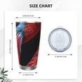 thumbnail image 4 of KLL Closeup Red Flamingo Portrait Print 40oz Stainless Steel Insulated Car Cup with Spillproof Lid - Keep Your Drink Hot or Cold on the Go-Without Straw, 4 of 8