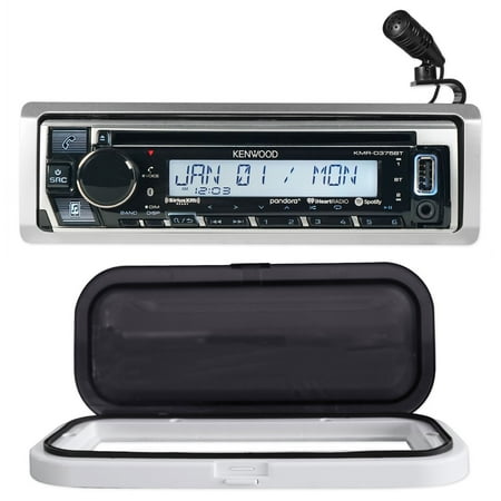 Kenwood KMR-D375BT Marine Bluetooth CD Receiver w/ USB/Android/iPhone+Guard