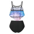thumbnail image 3 of Traje de baño dividido para mujer a la moda, conjunto de traje de baño Sexy con estampado calado en la cintura Fridja nalpqowj61044, 3 of 4