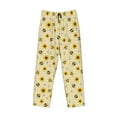 thumbnail image 4 of Xecao Sunflowers Bee Men's Straight Lounge Pajama Pants: The Ultimate in Comfortable Sleepwear, 4 of 9