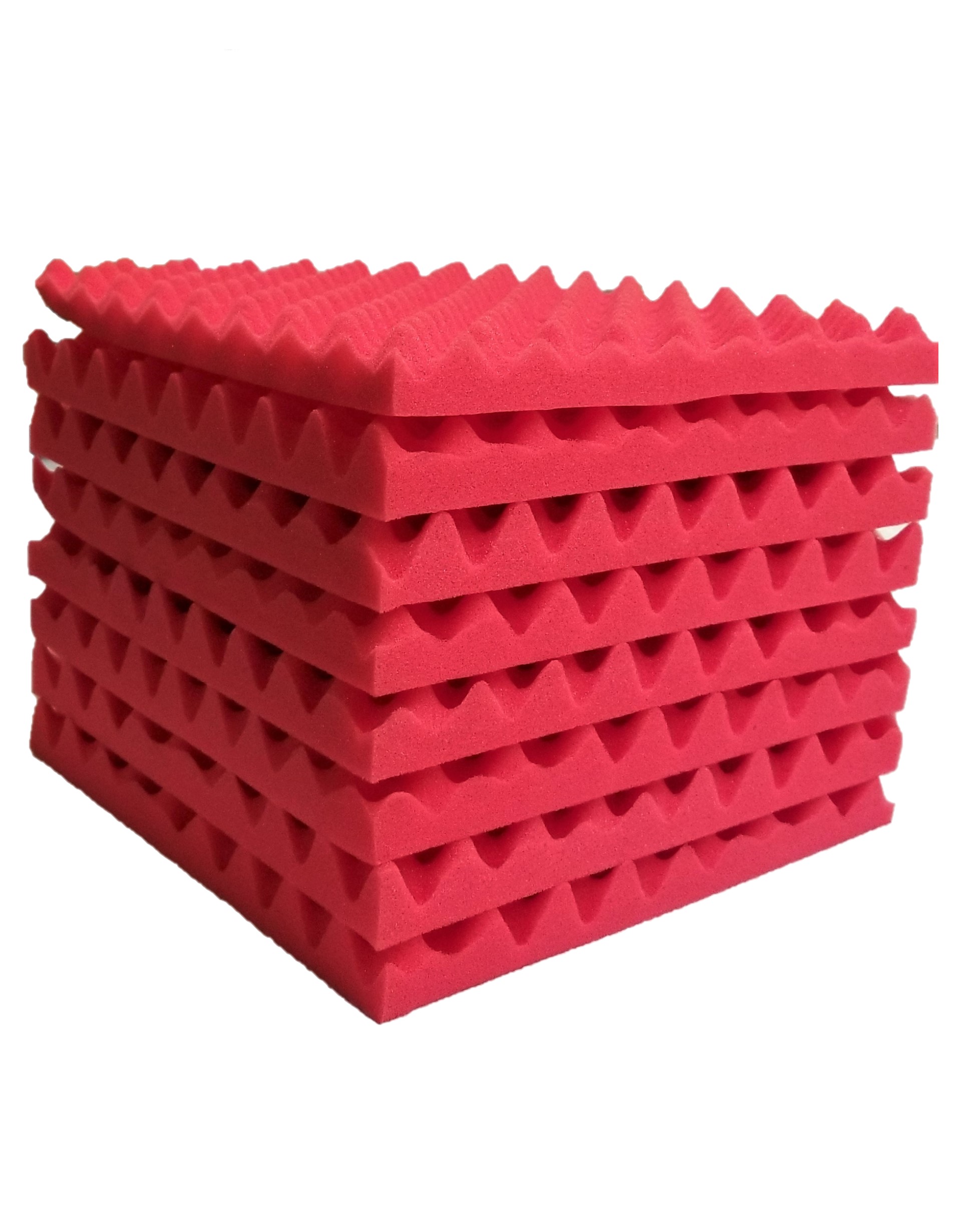 Bookishbunny 20 pk Acoustic Foam Egg Crate Panel Wall Tile Audio Home Studio Deadening Soundproofing 12x12x1.5