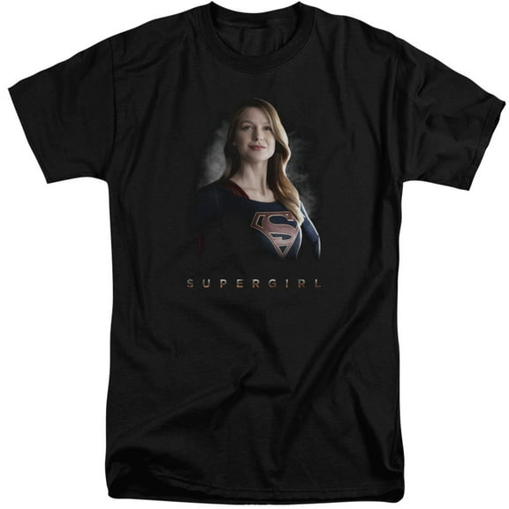 Supergirl Stand Tall T-Shirt Adult Tall T-Shirt 18/1 T-Shirt Black