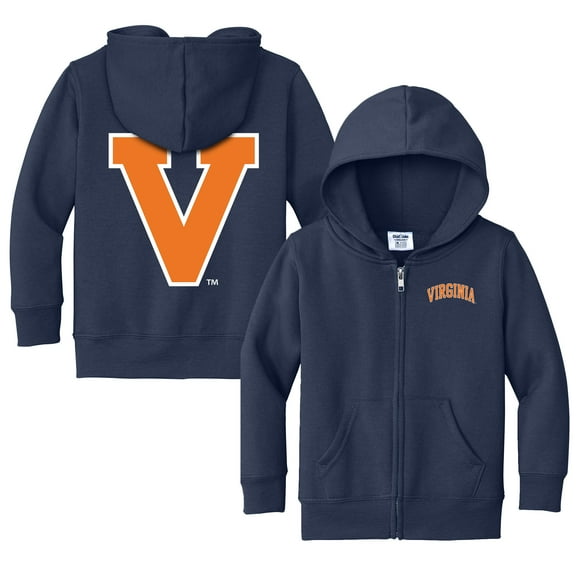 Toddler Chad & Jake  Navy Virginia Cavaliers Logo Full-Zip Hoodie Jacket