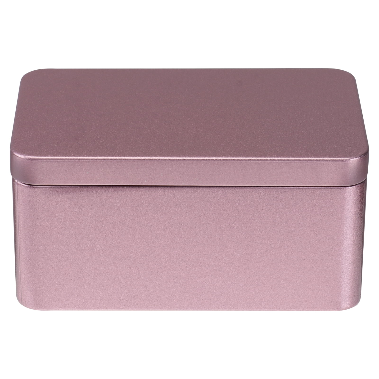 Frcolor Tin Box Storage Metal Tea Lid Container Tins Rectangular Lids