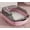 Pink-L, variant on wuyuhangppo Cat Litter Box Semi-enclosed Thickening Kitty Sandbox High Side Splashproof Pet Bedpans Supplies Pet Toilet Kitten Tray Bedpan