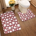 thumbnail image 2 of Yiaed Daisies Flowers Print Bathroom Mat Set 2 Pieces Mat Anti-Skid Pad Ultra Soft and Absorbent Bathroom Bath Mat Contour Bath Rugs for Toilet Base, 2 of 6