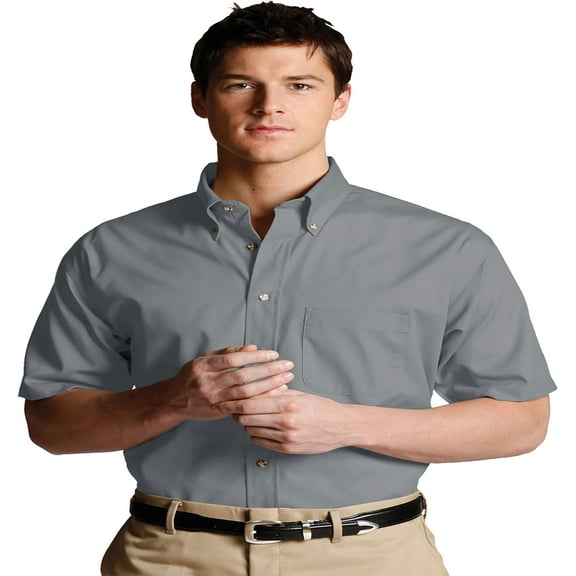 Edwards [1230] Men'S Easy Care Short Sleeve Poplin Shirt