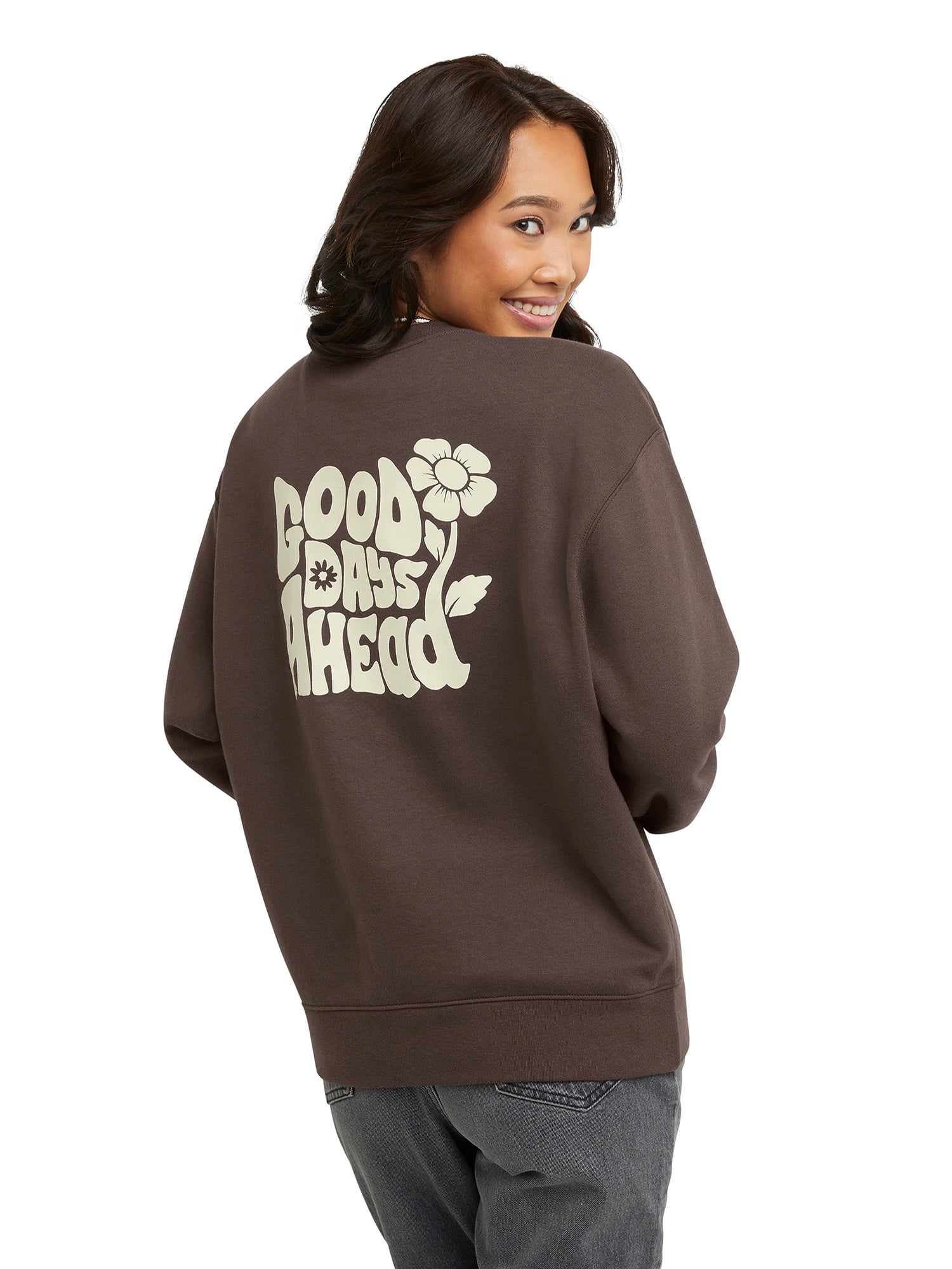 Hanes Originals Women's Dropped Shoulder Relaxed Fit Sweatshirt