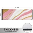 thumbnail image 5 of Kitchen Rugs Sets Of 2,Pink White Gold Marble Pattern Anti Fatigue Kitchen Mat Rugs Non Slip Washable,Decorative Kitchen Floor Mats for Kitchen,Sink,Laundry,17"x47"+17"x47", 5 of 5