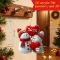 thumbnail image 2 of chaungfeng 2025 Christmas Snowman Ornaments, 3.15 Inch 2D Christmas Tree Pendant Acrylic Decorations, for Winter Party Shopping Mall Holiday Window Scene Layout Wreath Car Rearview Mirror, 2 of 4