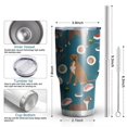 thumbnail image 6 of 30oz Boxer Dog Pitbull Terriers Dog and Sushi Tumblers Stainless Steel Tumbler with Lid and Straw,Vacuum Insulated Double Wall Travel Tumbler Cups Mug with Cleaning Brush for Coffee,Tea, 6 of 7