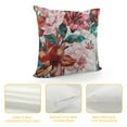 thumbnail image 4 of Leisuo Throw Pillow Cover Blue Flower Watercolor Rose Floral Colorful Maroon Allover Decorative Pillow Case Home Decor Square Pillowcase White, 4 of 5