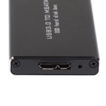 thumbnail image 4 of Lovoski mSATA USB3.0 Caja de aluminio Caja de disco duro móvil UASP negro Sunnimix MSATA a USB 3.0, 4 of 8