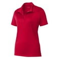 thumbnail image 4 of Yellow Rooster Women’s Micropique Sport-Wick Polo T-Shirts Deep Red 2XL, 4 of 5