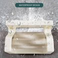 thumbnail image 3 of Waterproof Toilet Paper Holder Tissue Roll Stand Box with Shelf Rack Bathroom, 3 of 5