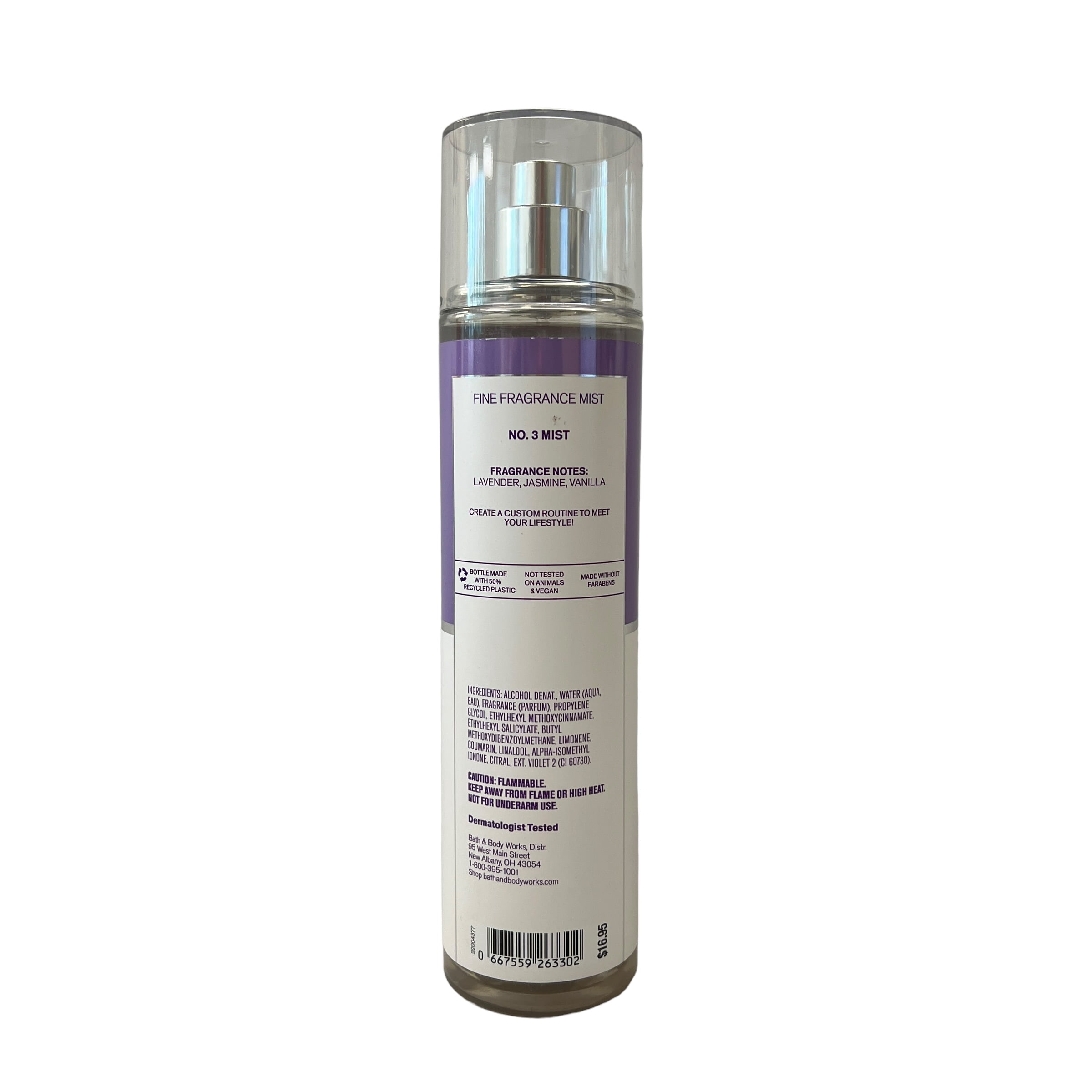 Bath & Body Works Lavender No 3 Mist, 8.4 fl oz, Calming Floral 