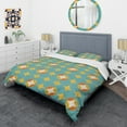 thumbnail image 3 of Designart 'Diamond Retro IV' Mid-Century Modern Duvet Cover Set, 3 of 4