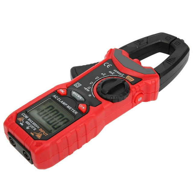 Medidor HT206A Mano LCD Digital Pinza Amperimétrica Multímetro Ac DC Voltaje Corriente Resistencia Probador