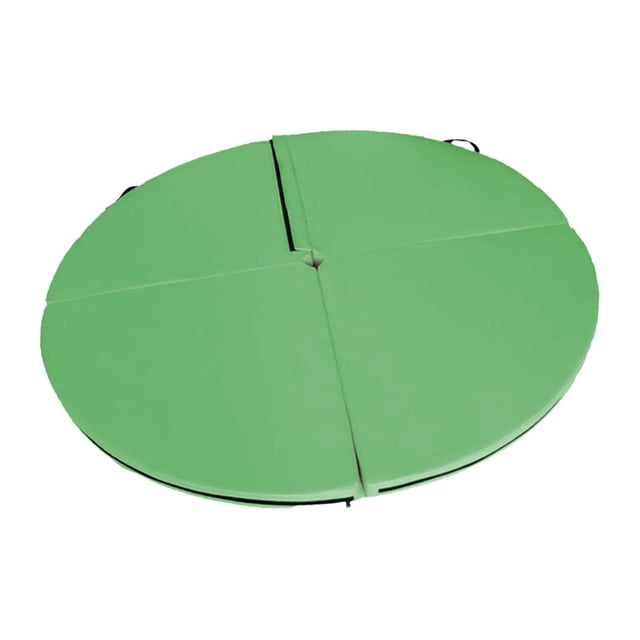 Ethern Foldable Pole Dance Mat Crash Mat Gymnastics Round Convenient Portable Equipment green