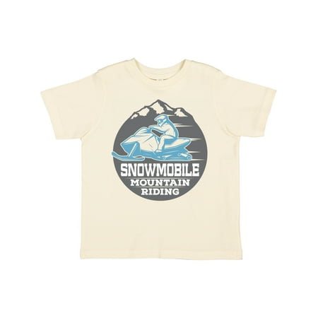 

Inktastic Snowmobile Rider Mountain Riding Boys Toddler T-Shirt