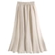thumbnail image 1 of Falda elástica de algodón de cintura alta y corte A para mujer - Algodón, largo medio - Talla única (M), primavera/verano/otoño, 1 of 3
