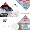 thumbnail image 5 of Winter Snowflake Fluorescent Light Covers Christmas Retro Red Background Magnetic Light Filters Ceiling Lighting Panel Shade for Classroom Office Home 2 x 4 ft, 2 Pack, 5 of 9