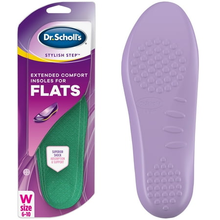 Dr. Scholl’s Stylish Step Extended Comfort Insoles for Flats, 1 Pair, Size (Best Flat Foot Insoles)