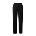 thumbnail image 4 of Women Pants Woman Pants Casual Black Pants for Women Loose Womens Pants Elastic Pants for Women Womens Capris for Summer, 4 of 5